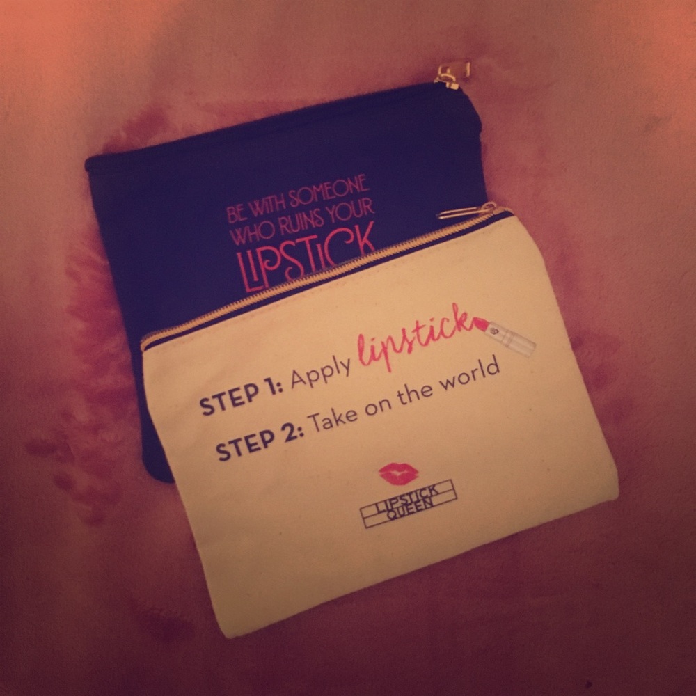 ✨✨2ct Lipstick queen makeup bags✨✨